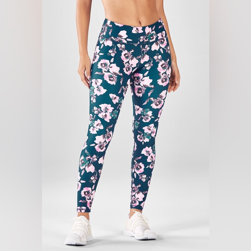 Fabletics || Mid-Rise Printed PowerHold Legging size Xs